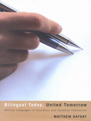 cover image of Bilingual Today, United Tomorrow